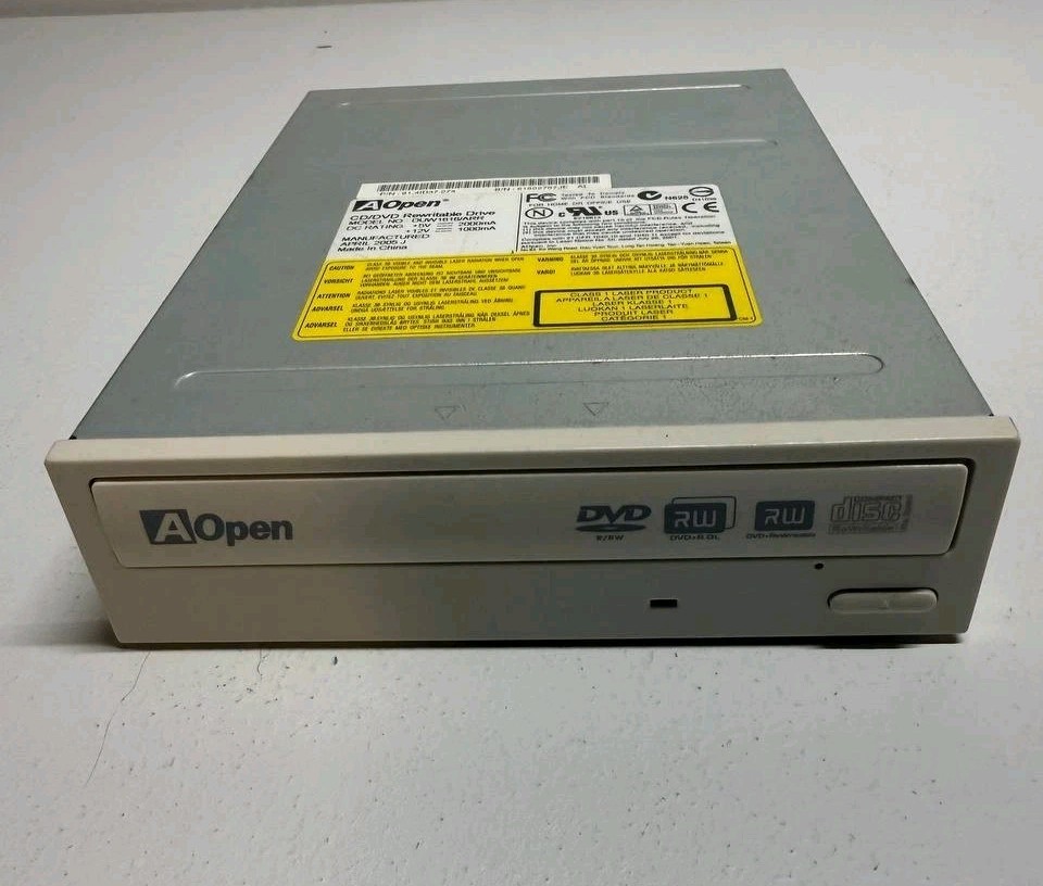AOpen DVD1616L Pro Desktop IDE DVD Reader DVD ROM Untested