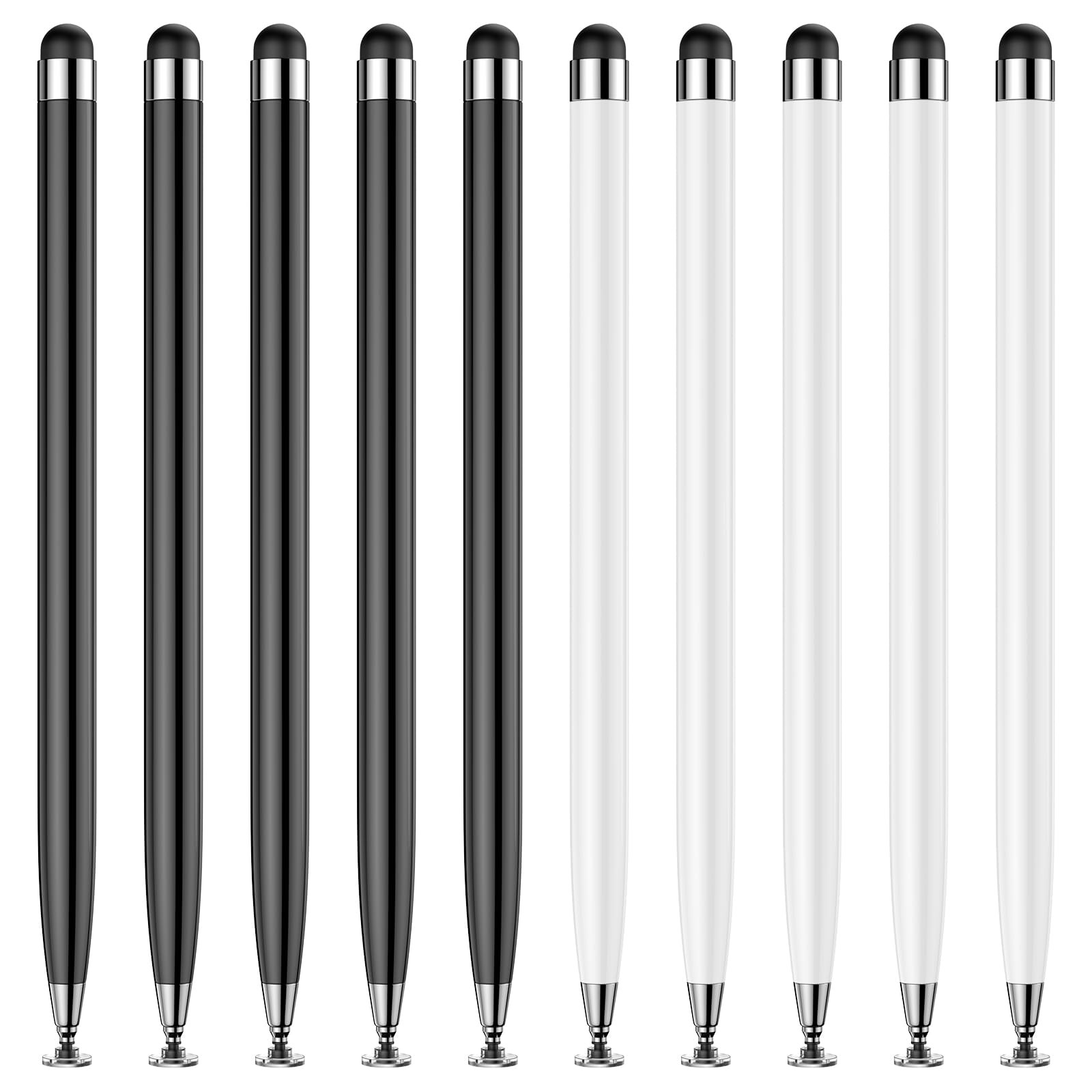 10 PCS Stylus Pen for Touchscreen, Lightweight 2 in 1 Dual-Tip Design, for Dr...