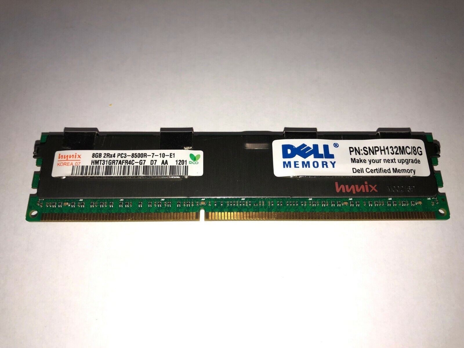 Dell DIMM 1066 MHz DDR3 Memory (SNPH132MC8G)Server Memory