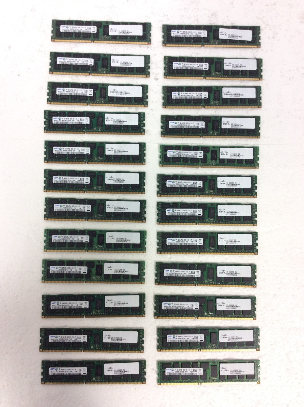 24x Samsung 4Gb 2Rx4 PC3L-10600R DDR3 ECC Server Memory Ram M393B5170FH0-YH9