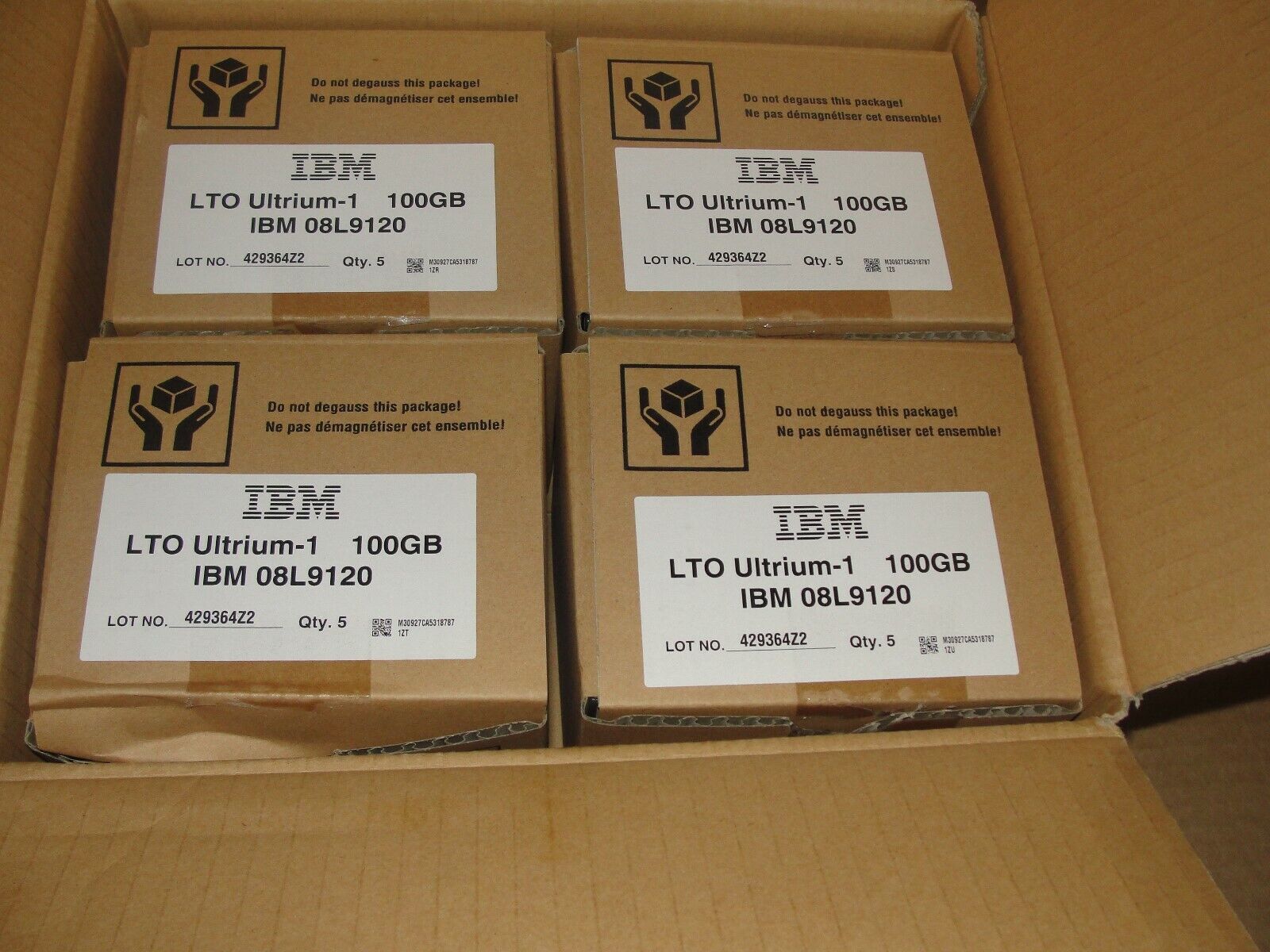 🔥 20X Sealed Total Storage LTO Ultrium 1 100GB/200GB DATA Cartridge IBM 08L9120