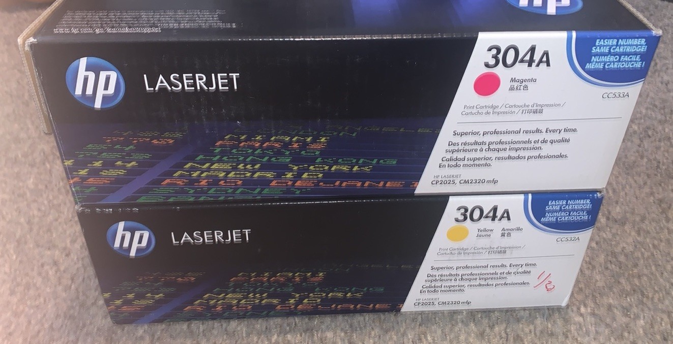 GENUINE HP LaserJet Pro CE312A (YELLOW) CE313A (MAGENTA) Sealed CP1025 CP1025nw