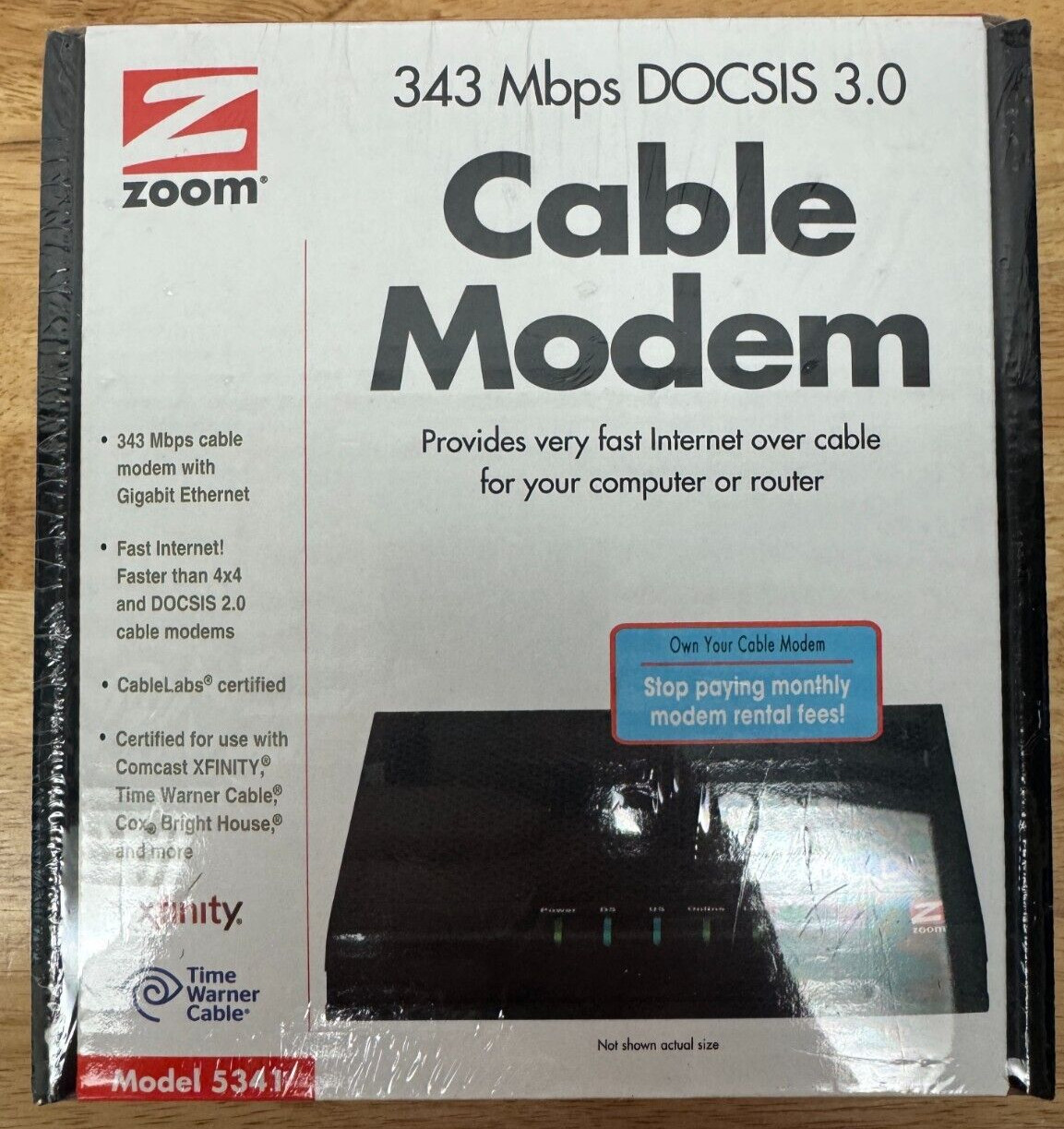 Zoom 5341 Cable Modem - New & Factory Sealed