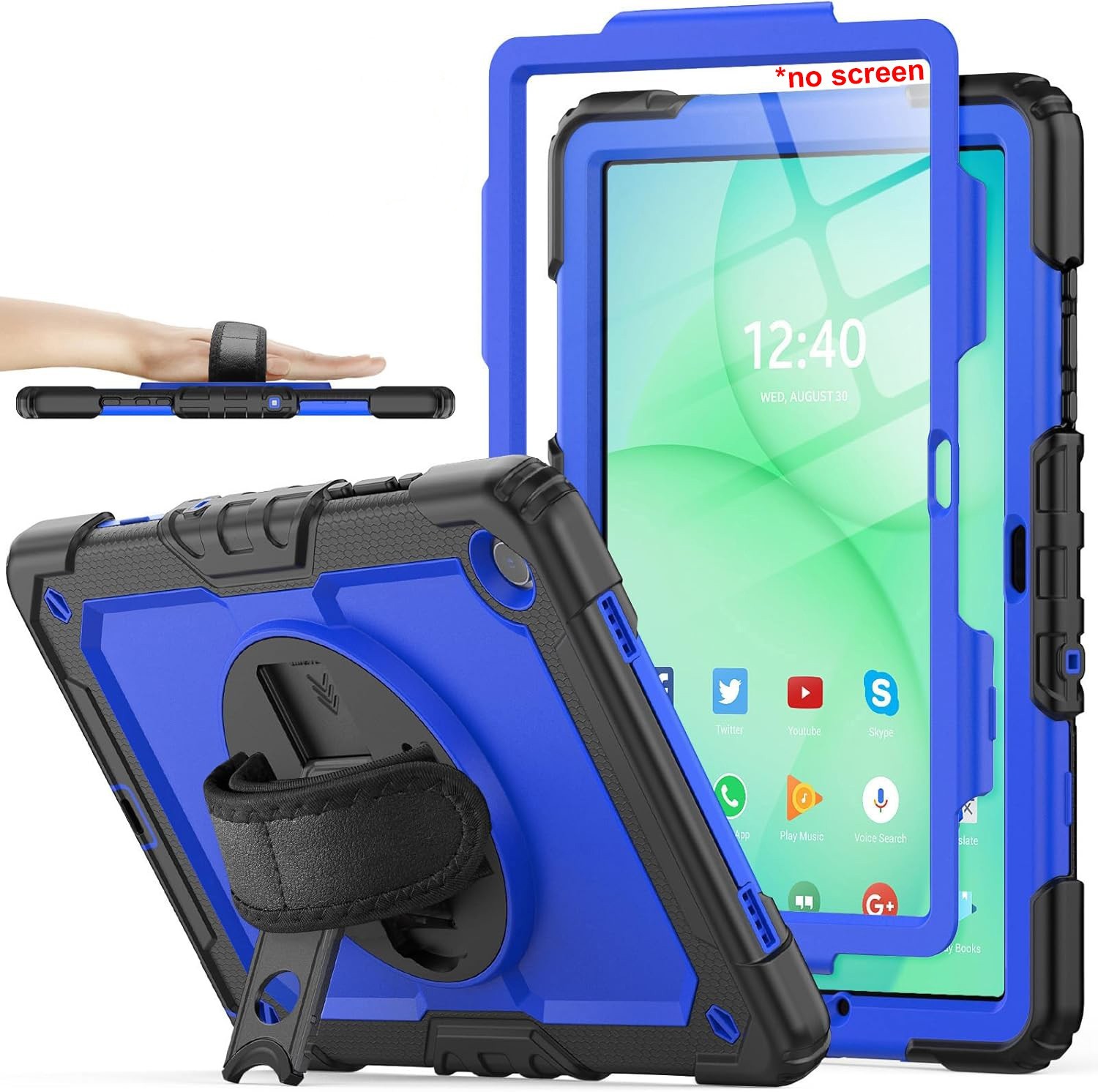 For Samsung Galaxy Tab A9Plus/A11Plus A9+/A11+ Rotating Shockproof Defender Case