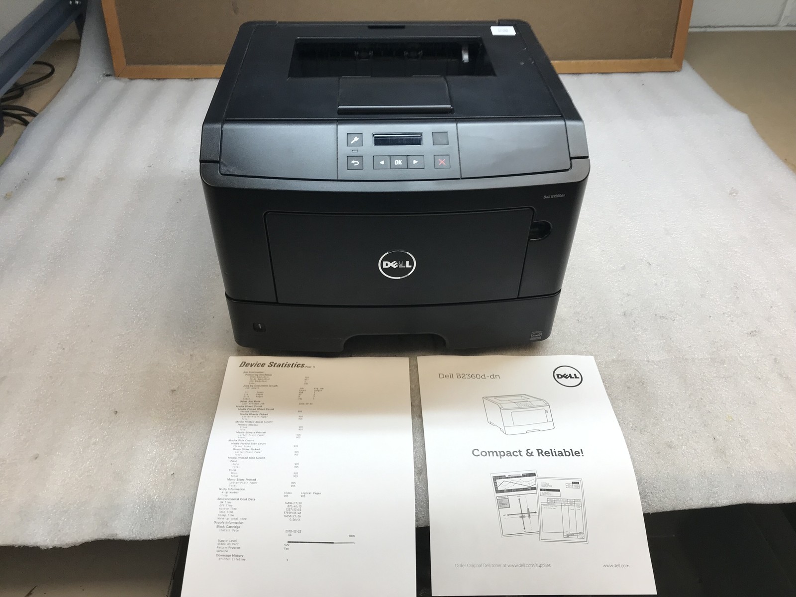 Dell B2360dn Monochrome Laser Printer 900 Pages w/ Toner  Read Desc