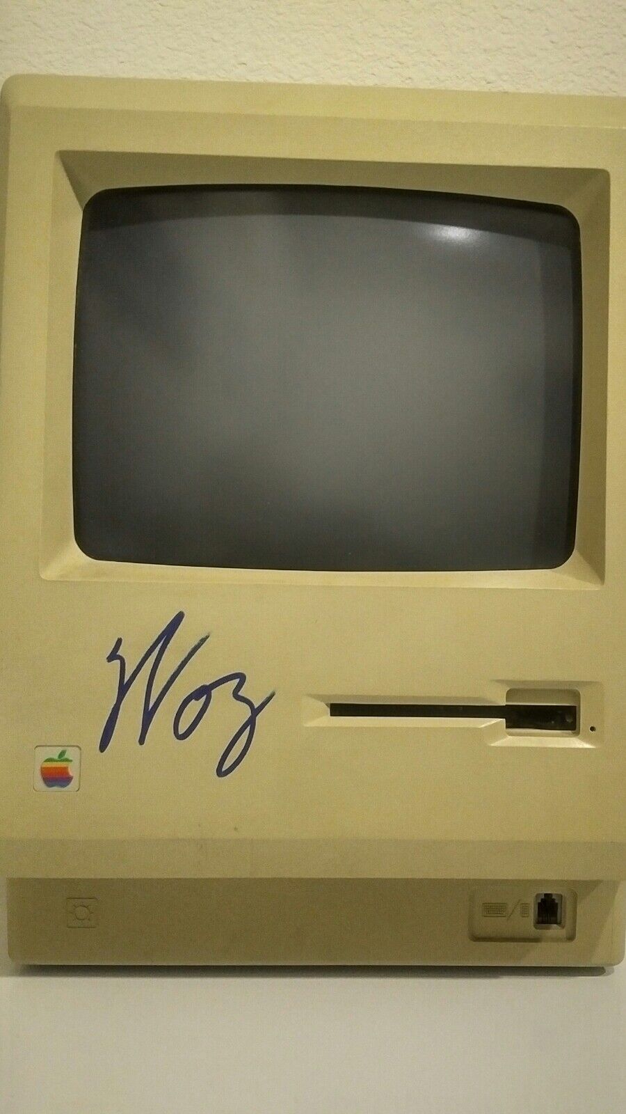 AMAZING Vintage Apple Computer Steve Wozniak signed lot + business card Mac RARE
