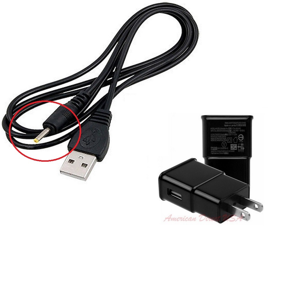 2.0A Wall Charger 2IN1 ADAPTER For HKC P886A BK P886A-BBL P886APK Tablet PC