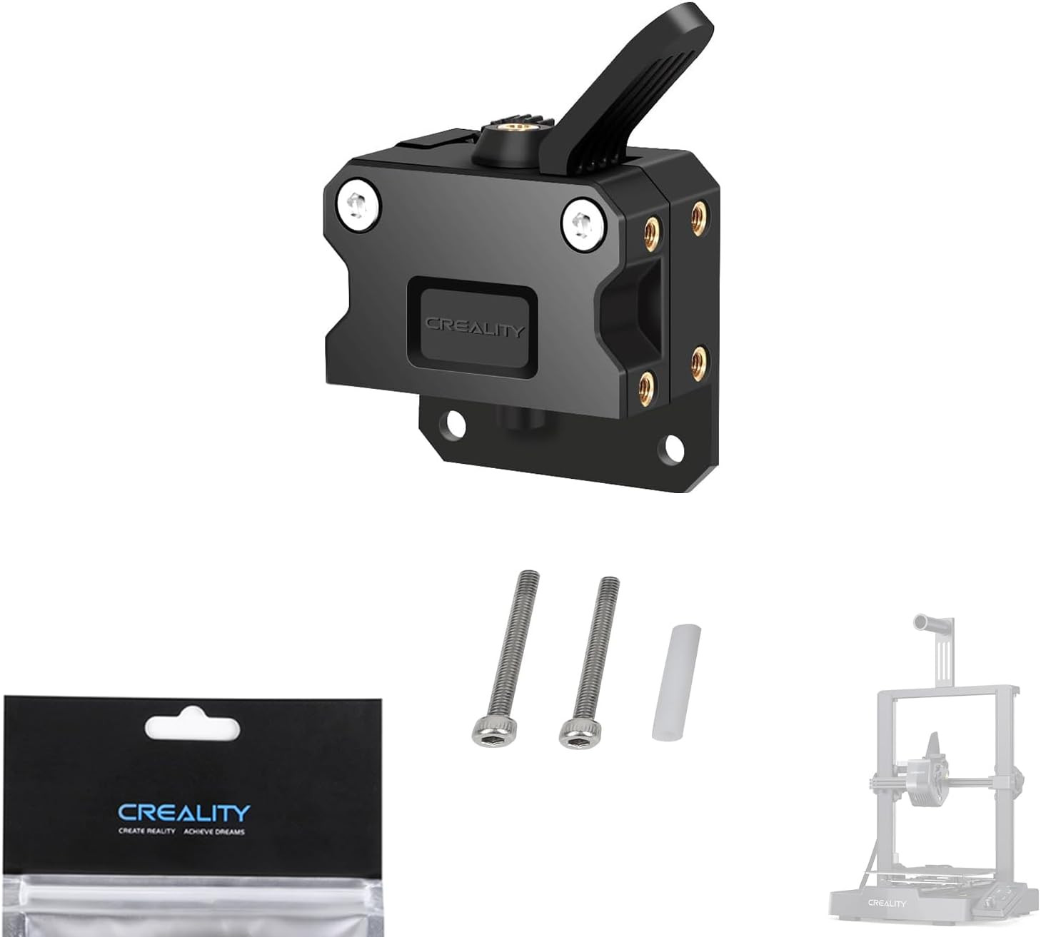 Creality Ender-3 V3 KE Direct Drive Extruder Kit, Upgrade Dual Gear Feeding Desi