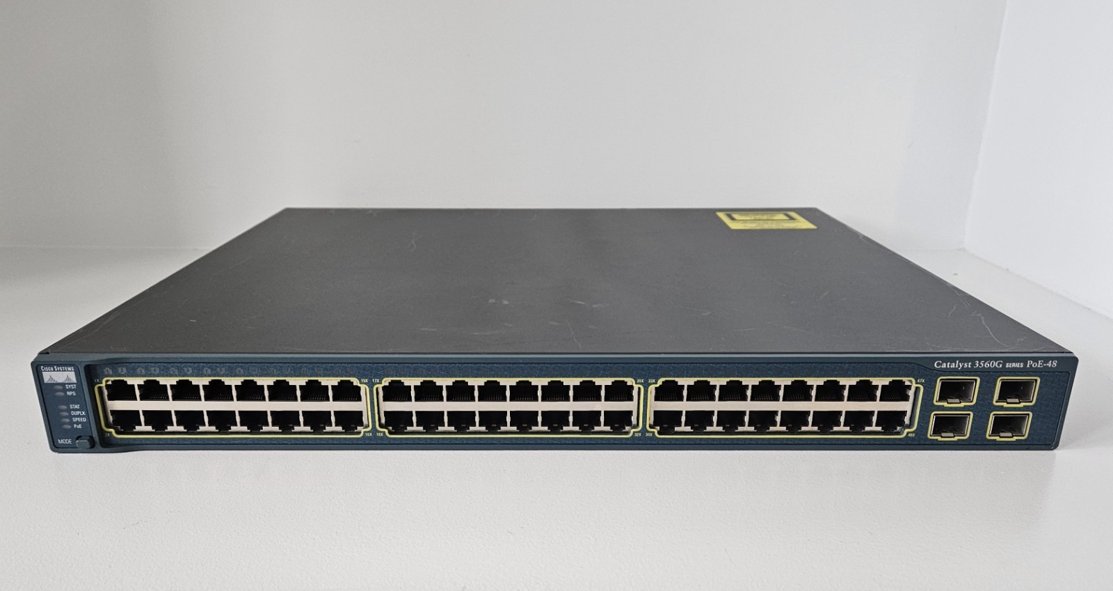 Cisco Catalyst WS-C3560G-48PS-S V06 48-Port Gigabit PoE Switch 12.2