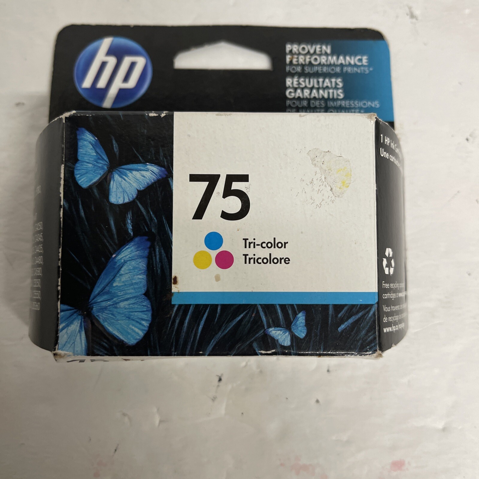 HP 75 Tri Color CB337WN Ink Cartridge expired Oct 2016 NEW