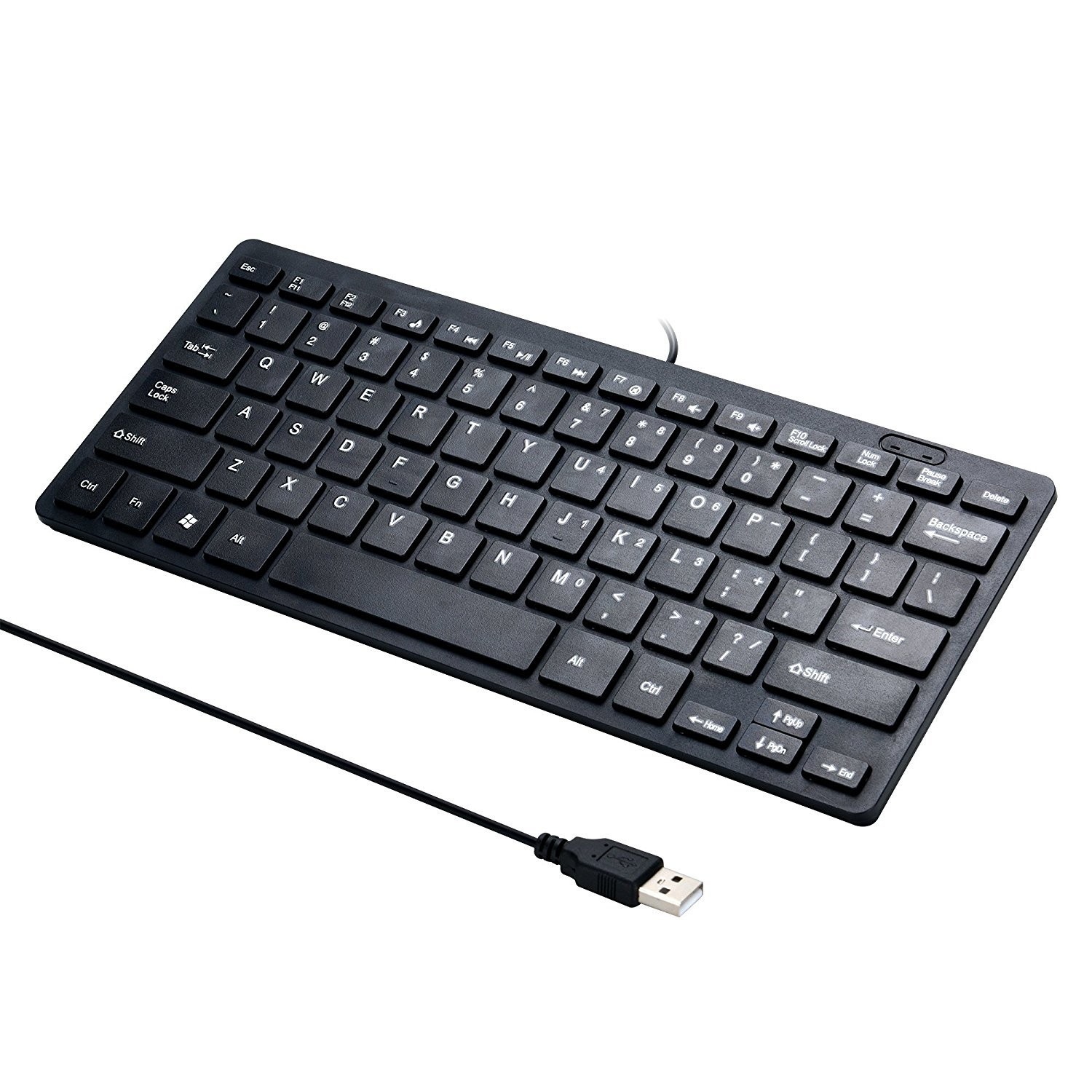 I Focus Mini 78 Keys Wired Keyboard - with Cover Computer keypad for Black