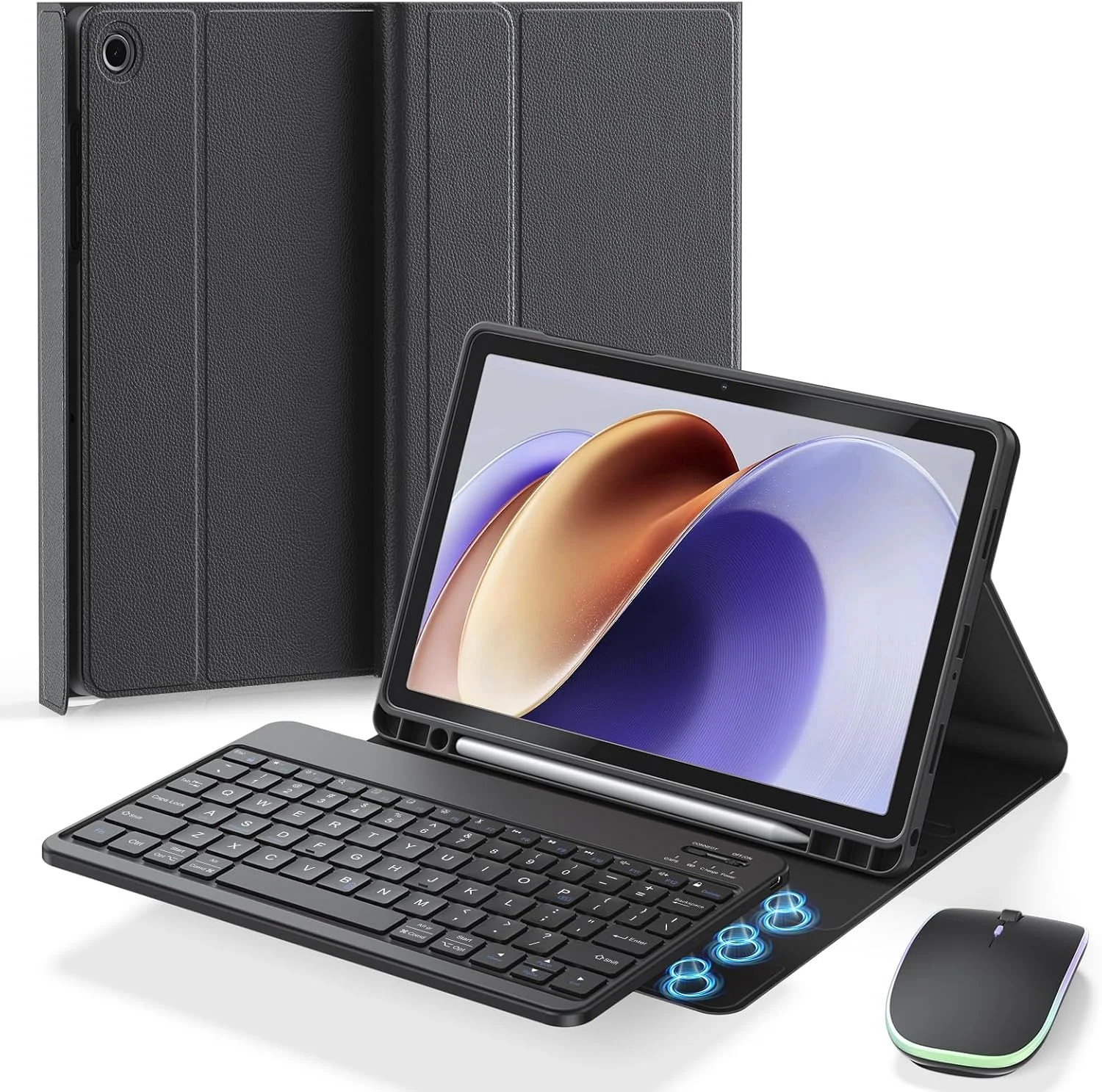 Case and Keyboard Mouse Set for Galaxy Tab A11 Plus/A9 Plus 11 inch