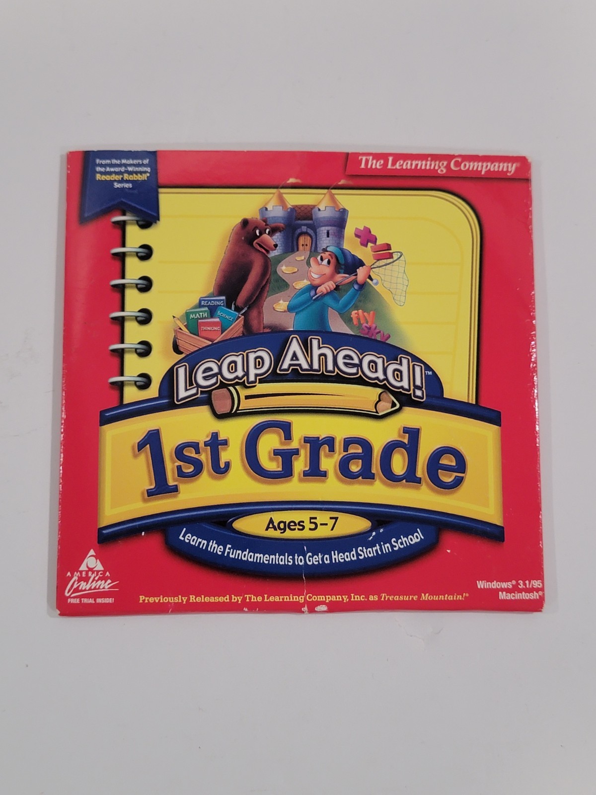 Leap Ahead 1st Grade PC MAC/Windows CD-ROM - Learning Kids Teaching Fundamentals