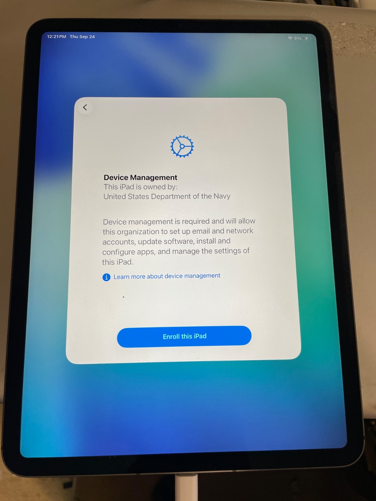 Apple iPad Pro 11" 3rd Gen | A2301 | 256GB Mobile Device Managed