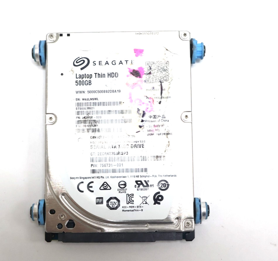 Seagate ST500LM021 500GB 7200 RPM 2.5" SATA 6Gb/s Hard Drive HDD 1KJ152-020