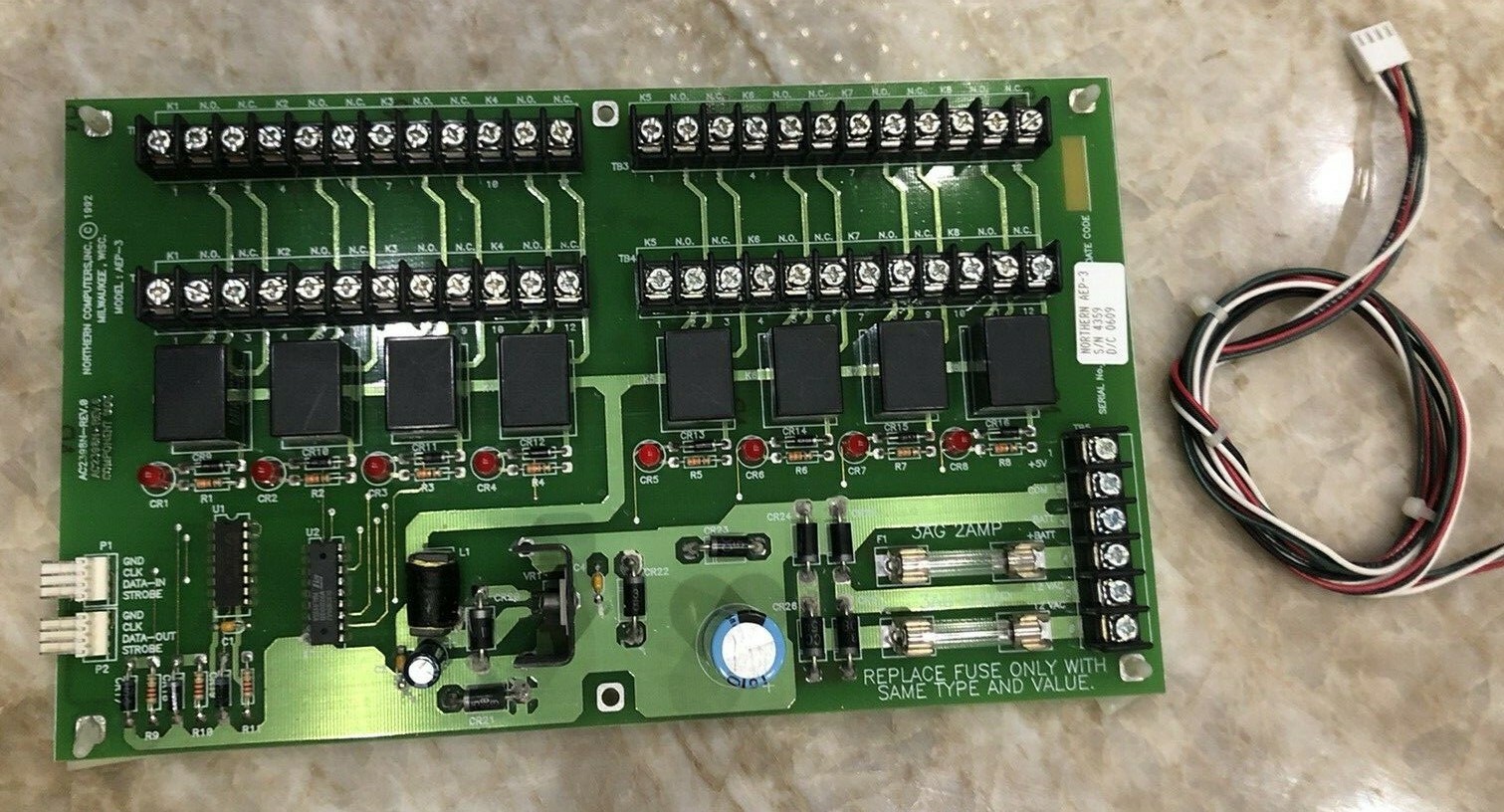 Northern Computers AEP-3 Supervised Alarm Relay Board, Honeywell