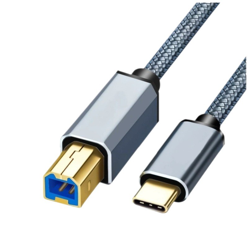 USB-C to USB-B 2.0 Cable For Nylon Epson HP Canon Brother Printer Scanner Lot