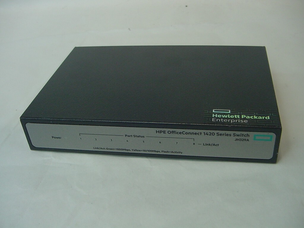 HPE 1420 8G SWITCH JH329A - NO POWER CORD