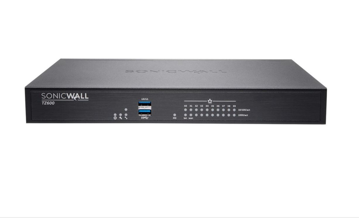01-SSC-0028 Sonicwall TZ600 POE Firewall  NEW
