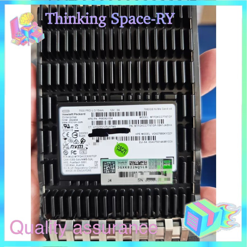 P64848-B21 HPE 7.68TB NVMe Gen4 Mainstream Performance Read Intensive SFF BC U.3