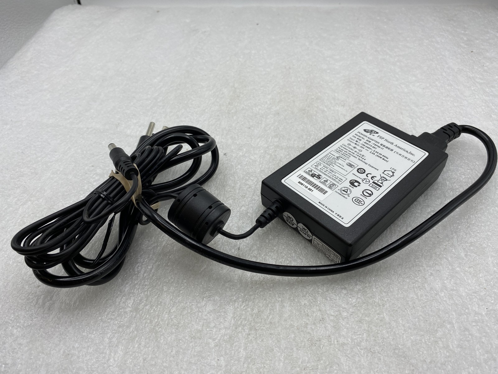 FSP FSP50-11 AC Adapter Power Supply 20V 2.5A 50W Power Cord for Zebra Printer