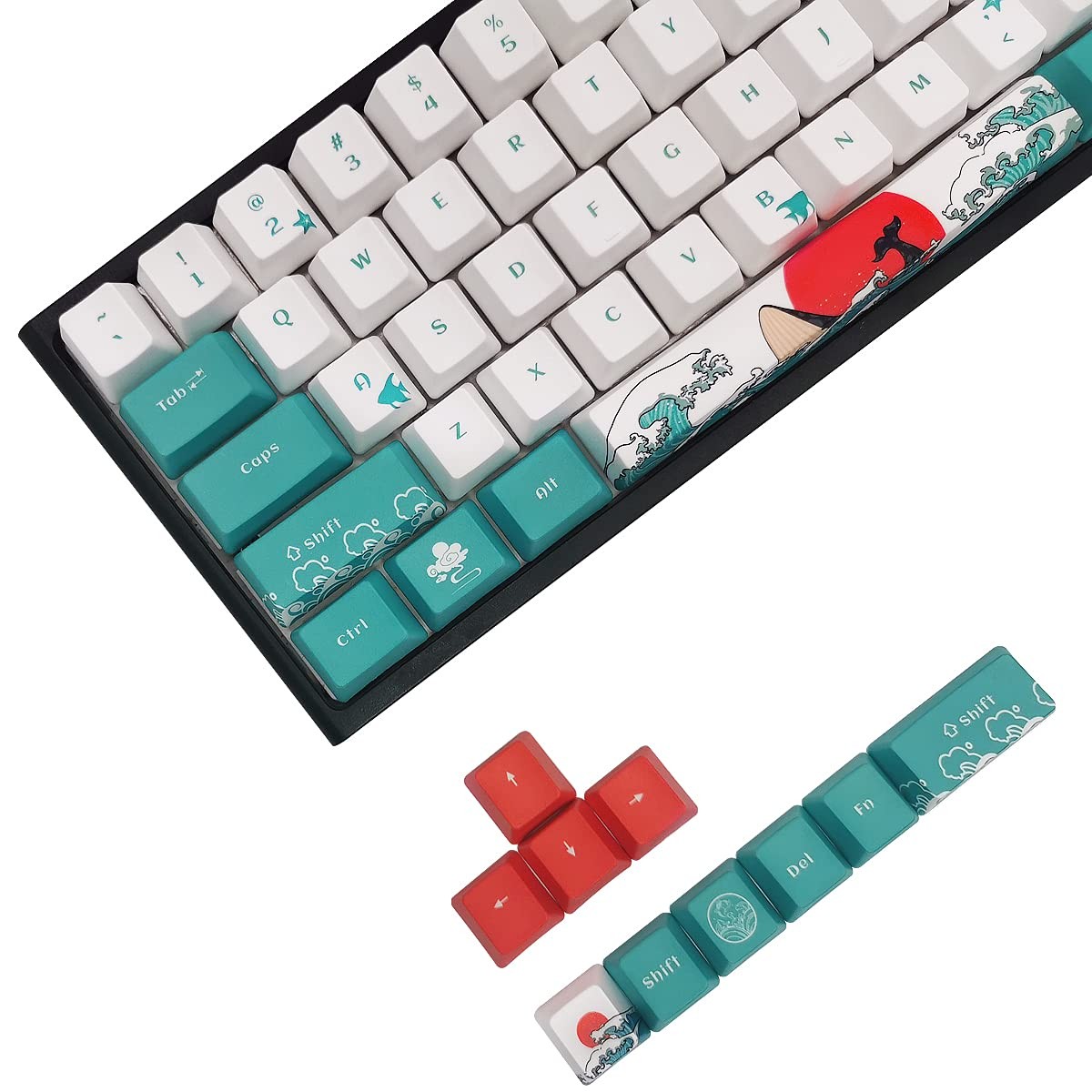 Custom Keycaps-Keycaps 60 Percent, Suitable for GK61/GK64/RK61/Anne/GH60 /ALT...