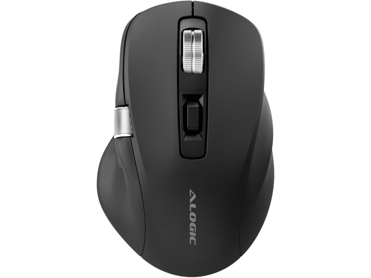 Alogic Bluetooth USB-C Rechargeable 7 Keys Programmable Mouse - Cable/Wireless -