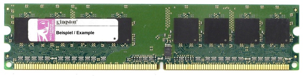 1GB Kingston DDR2-667 ValueRAM PC2-5300E CL5 Non-reg ECC RAM DIMM KVR667D2E5/1G