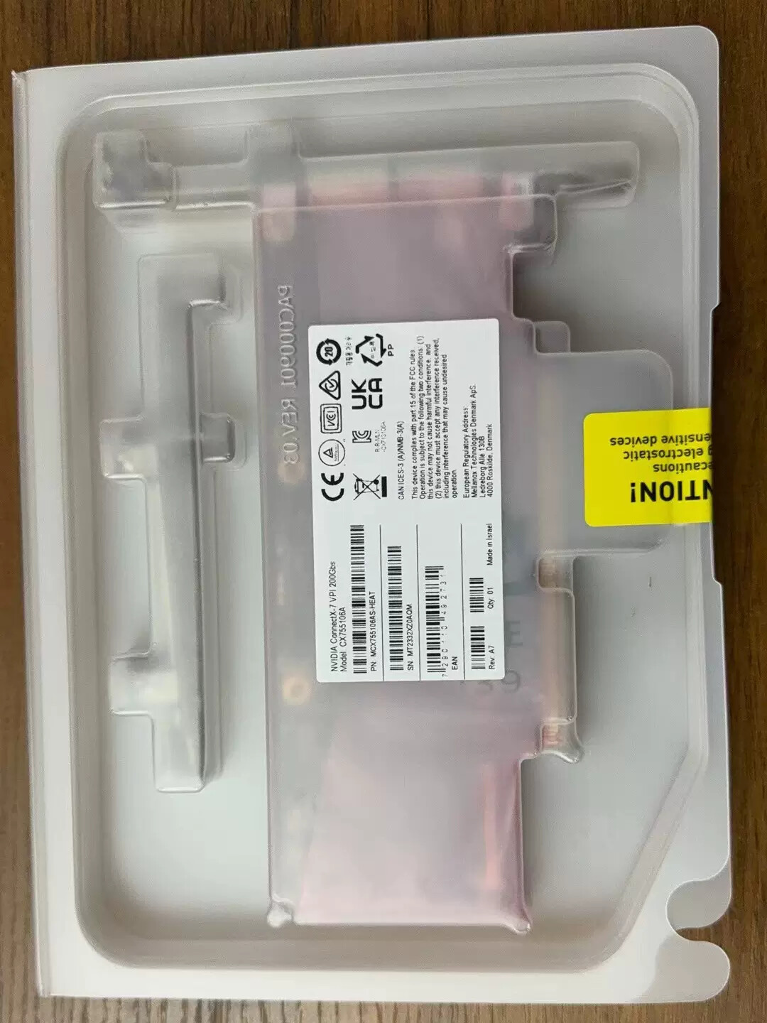 Mellanox MCX755106AS-HEAT CX7 Dual Port 200G Network Card QSFP112 PCIE 5.0 X16