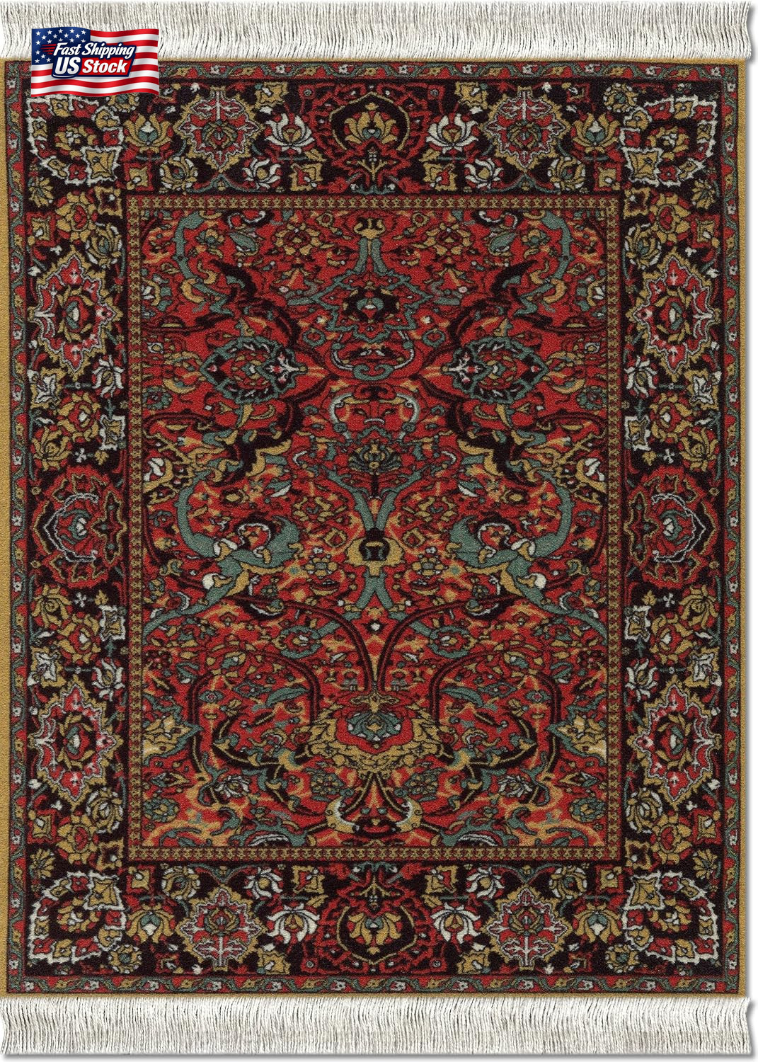 Lextra Mouserug Mouse Pad Floral Arabesque Computer Mouse Oriental Rug