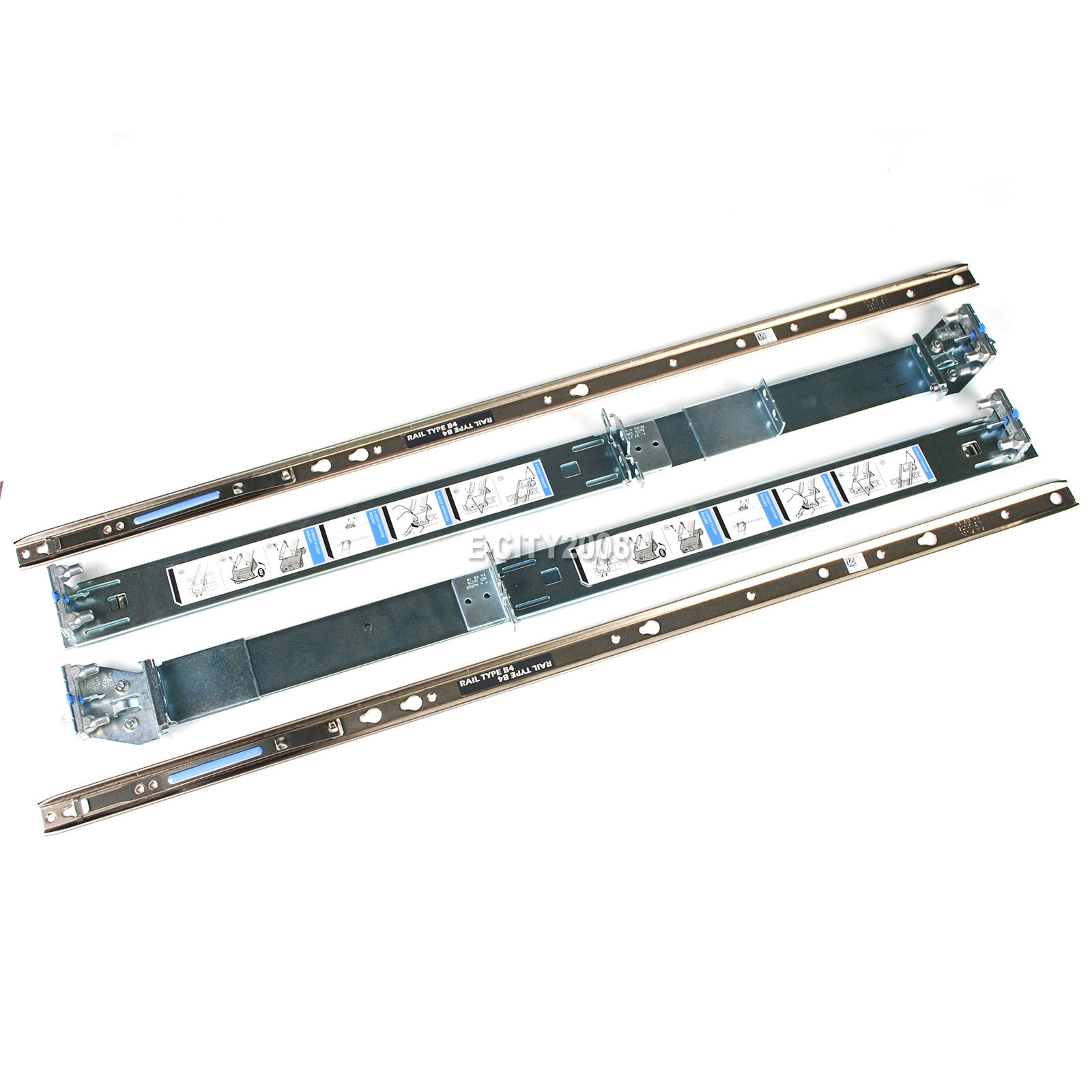 For Dell H872R PowerEdge R520 R720 R730 R820 Server 2U 2/4 Static Ready Rail