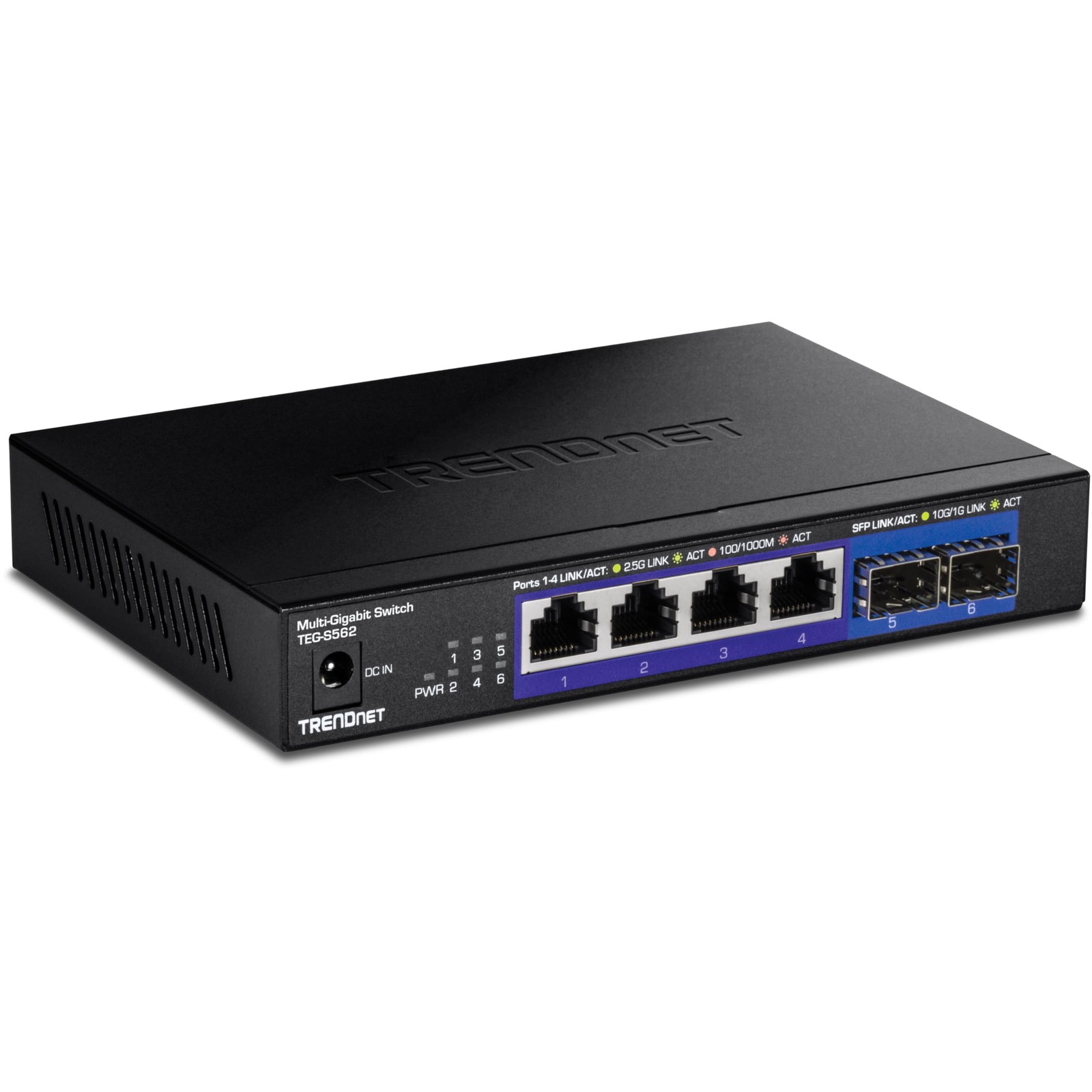 6Port Unmanaged MultiGig Switch,TEGS562, Lifetime Protection