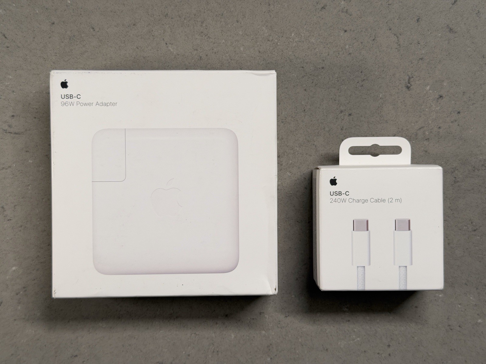 Apple 96W USB-C Power Adapter A2166 + 240W USB-C Charge Cable 2m SEALED