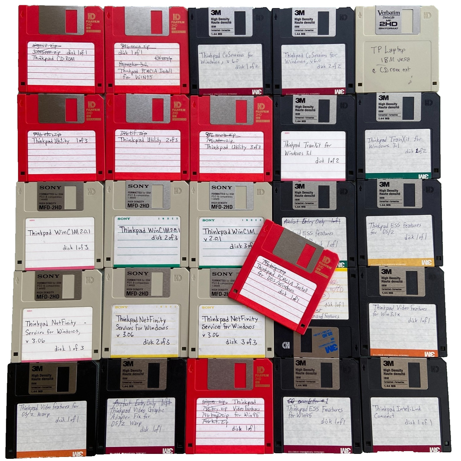 Software Lot IBM Thinkpad Utility CDROM PCMCIA TranXit WinCIM NetFinity Video