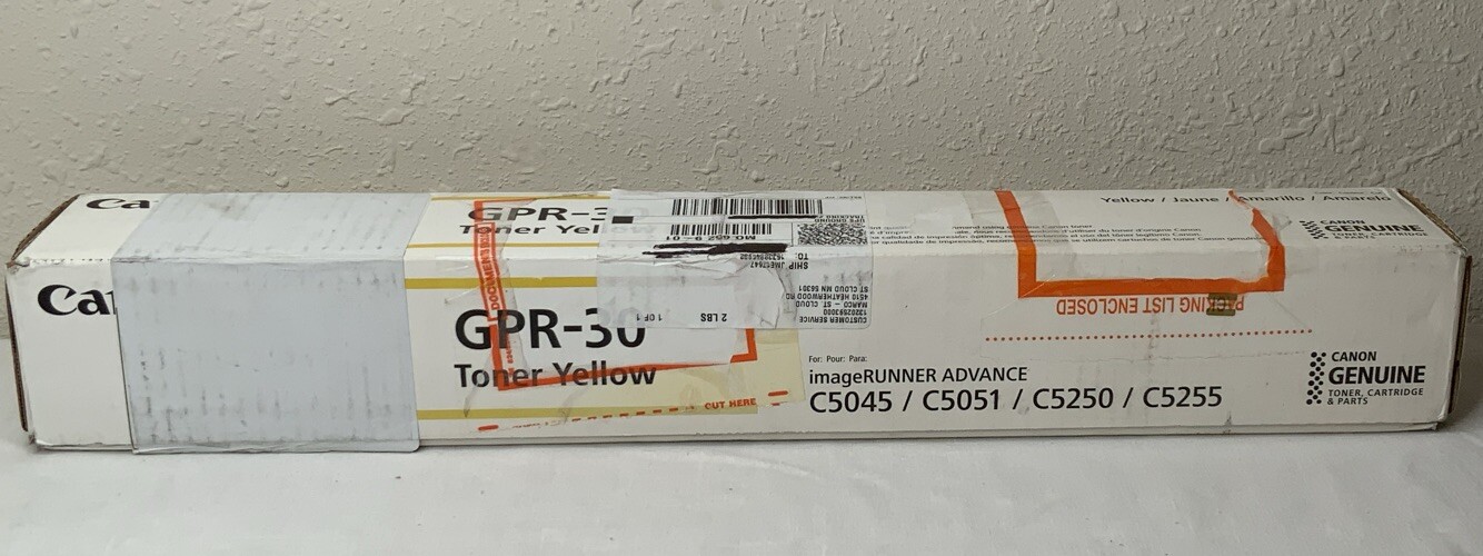Canon GPR-30 Toner Cartridge Yellow 2801B003AB Genuine New sealed