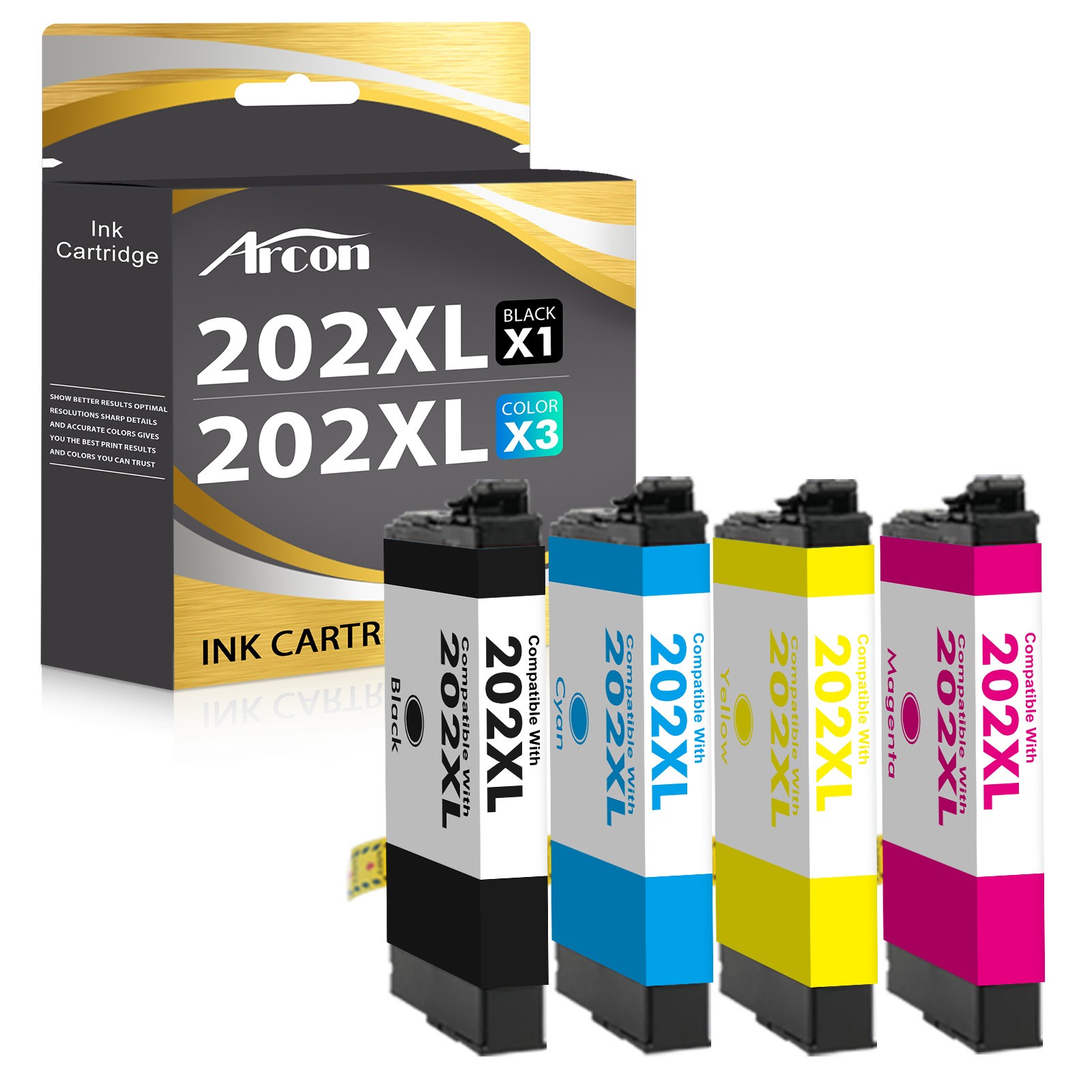 4x 202XL T202XL 202 XL for Epson XP-5100 Printer Ink Cartridge WorkForce WF-2860