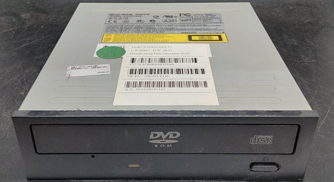 LITE-ON INTERNAL IDE DVDROM - XJ-HD166S - BLACK