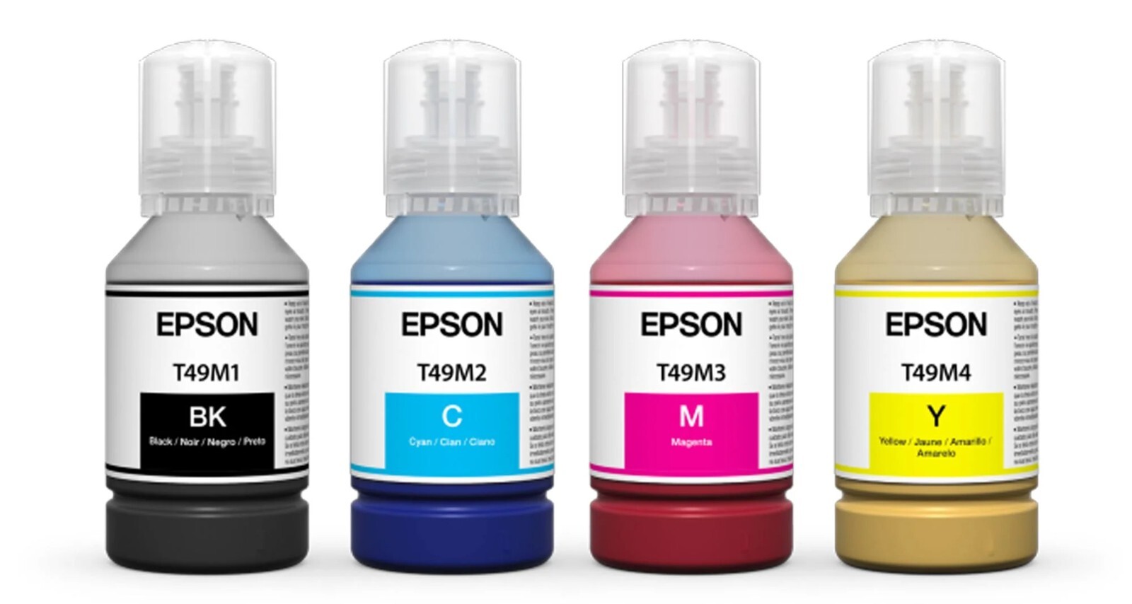 GENUINE OEM Epson Dye-Sub Bundle – 4 x CMYK Inks / 2 x 100-Sheet Transfer Paper