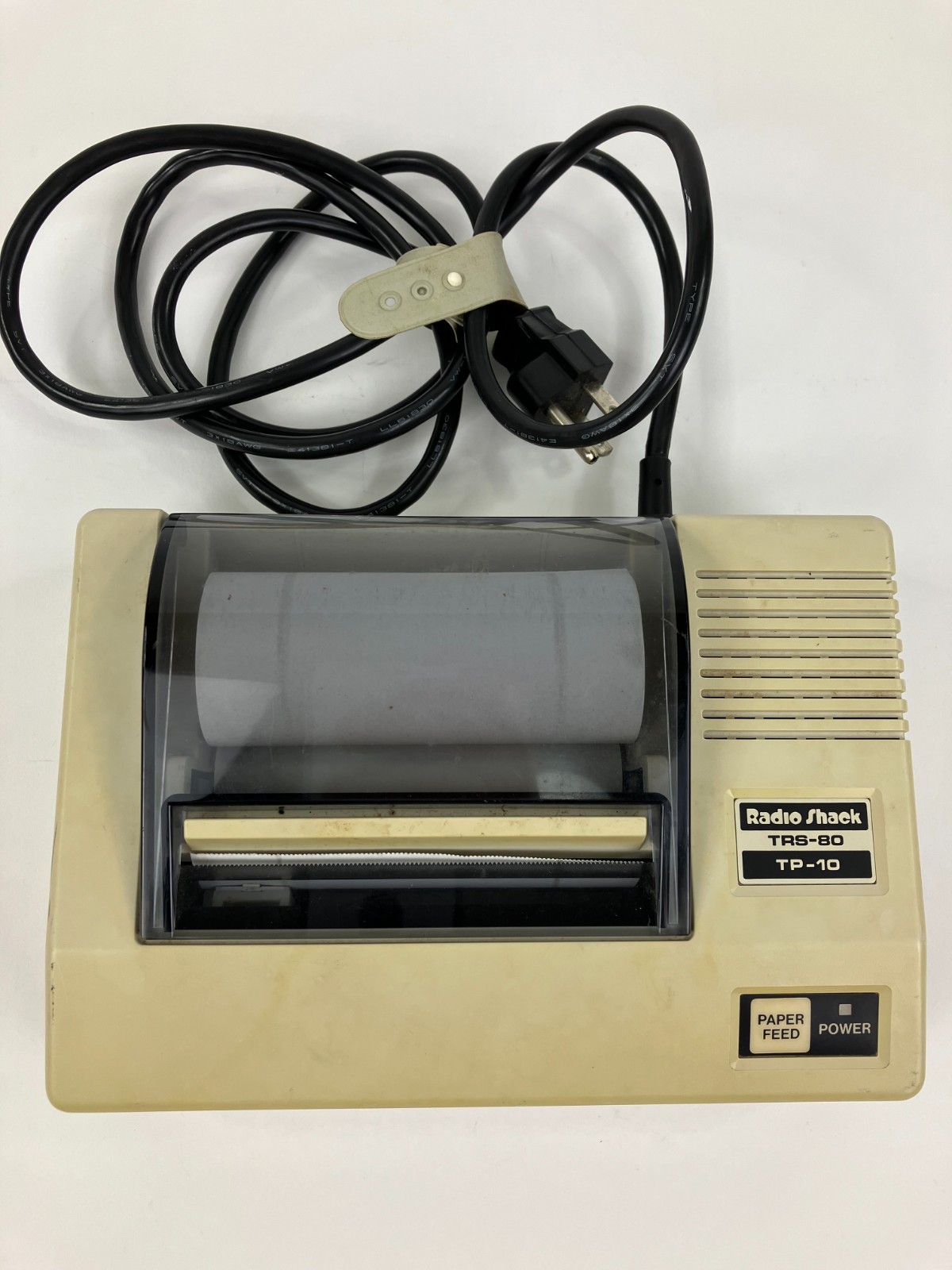 Vintage Radio Shack TRS-80 TP-10 Thermal Printer -  Powers On & Feed Works