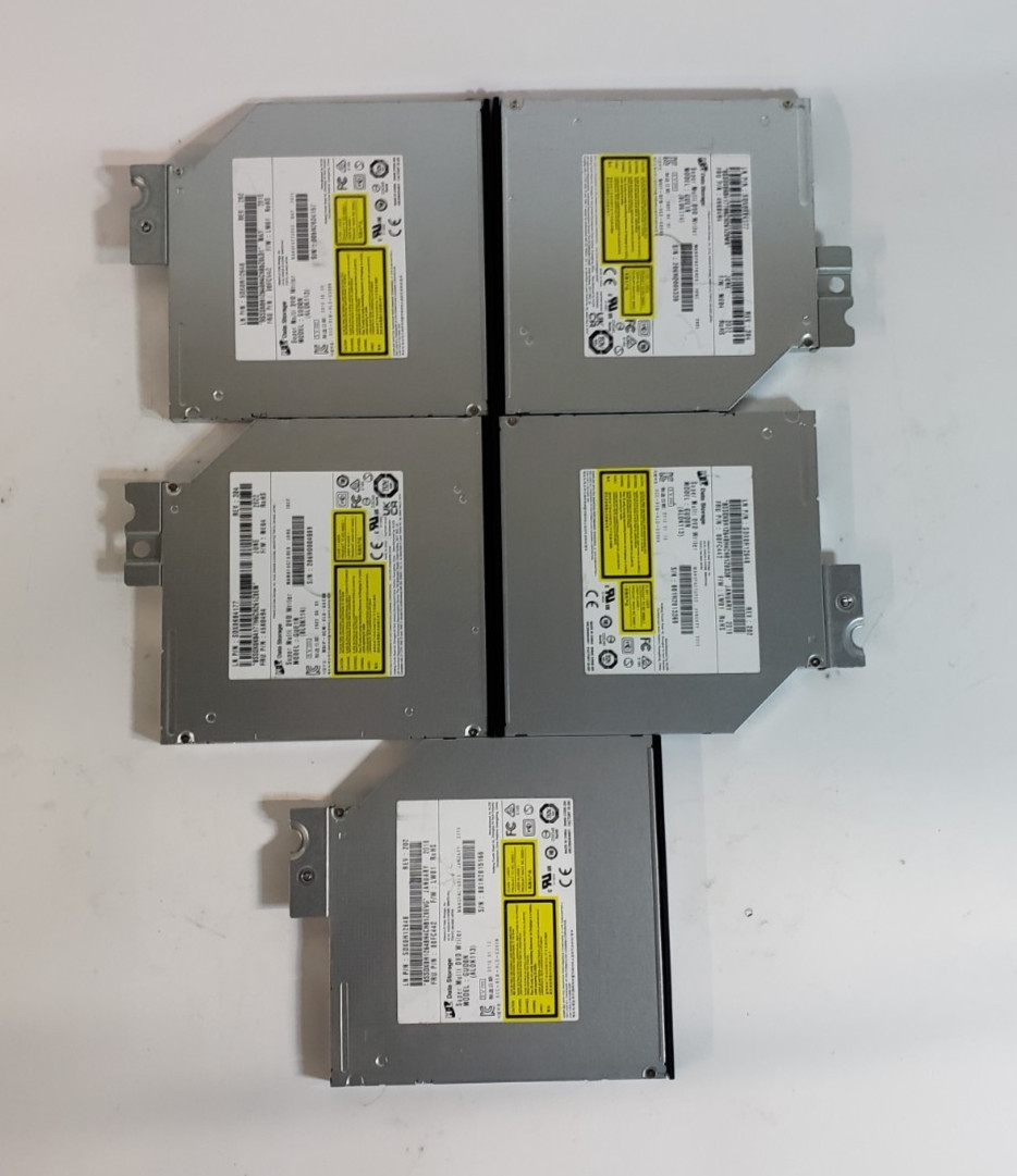 Used Lot of 5 DU-8A3S DVD±RW DVDRW Multi Burner Laptop Optical Drive For DELL HP