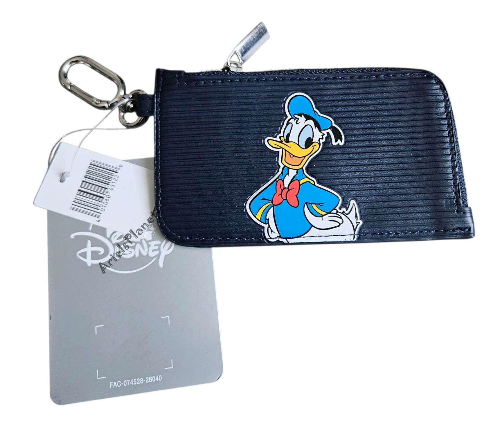 2026 DISNEY PARKS Donald Duck Mini Wallet Keychain Charm