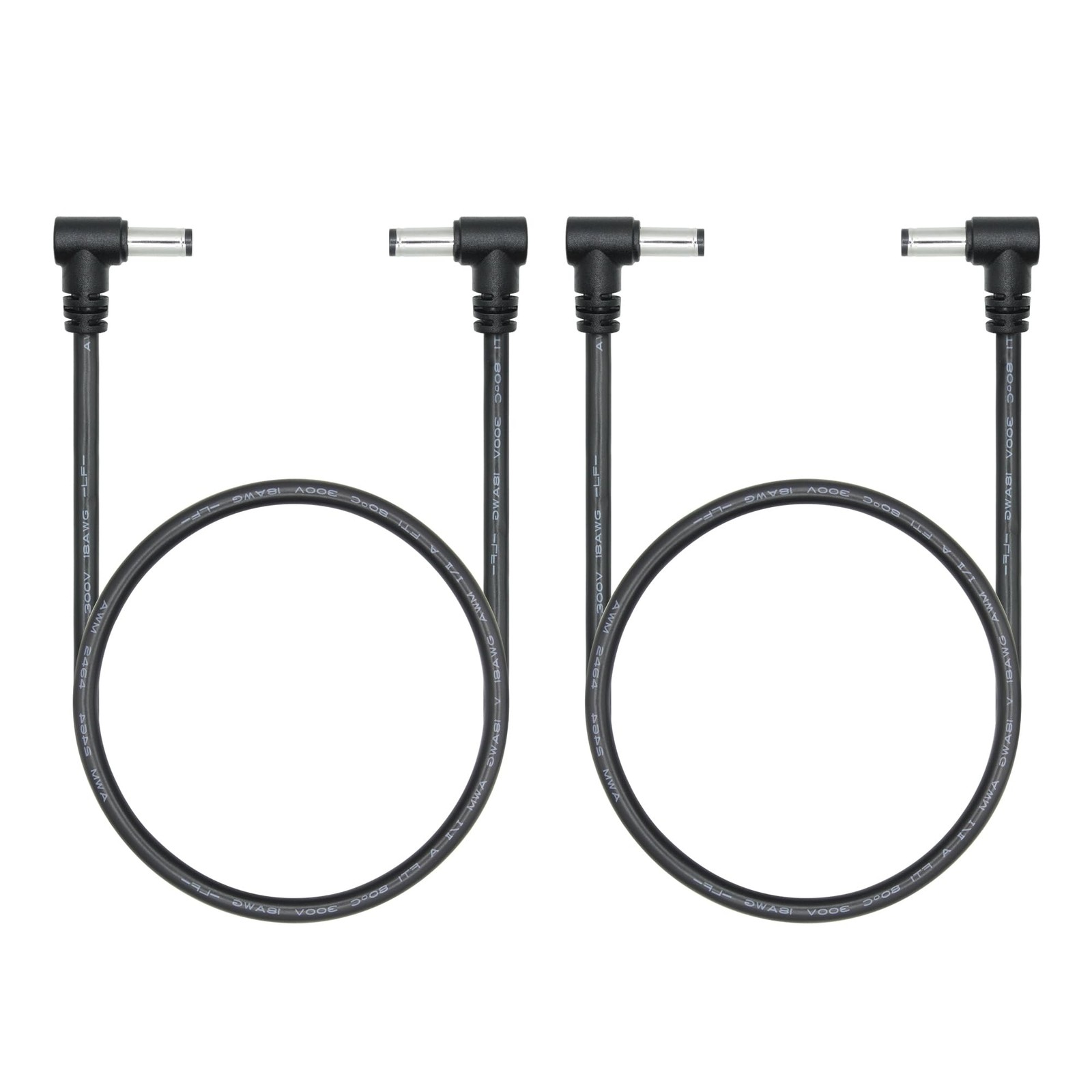 Right Angle DC Male to Male Extension Cord 1.6FT, 18AWG 90 Degree DC 5.5mm x ...