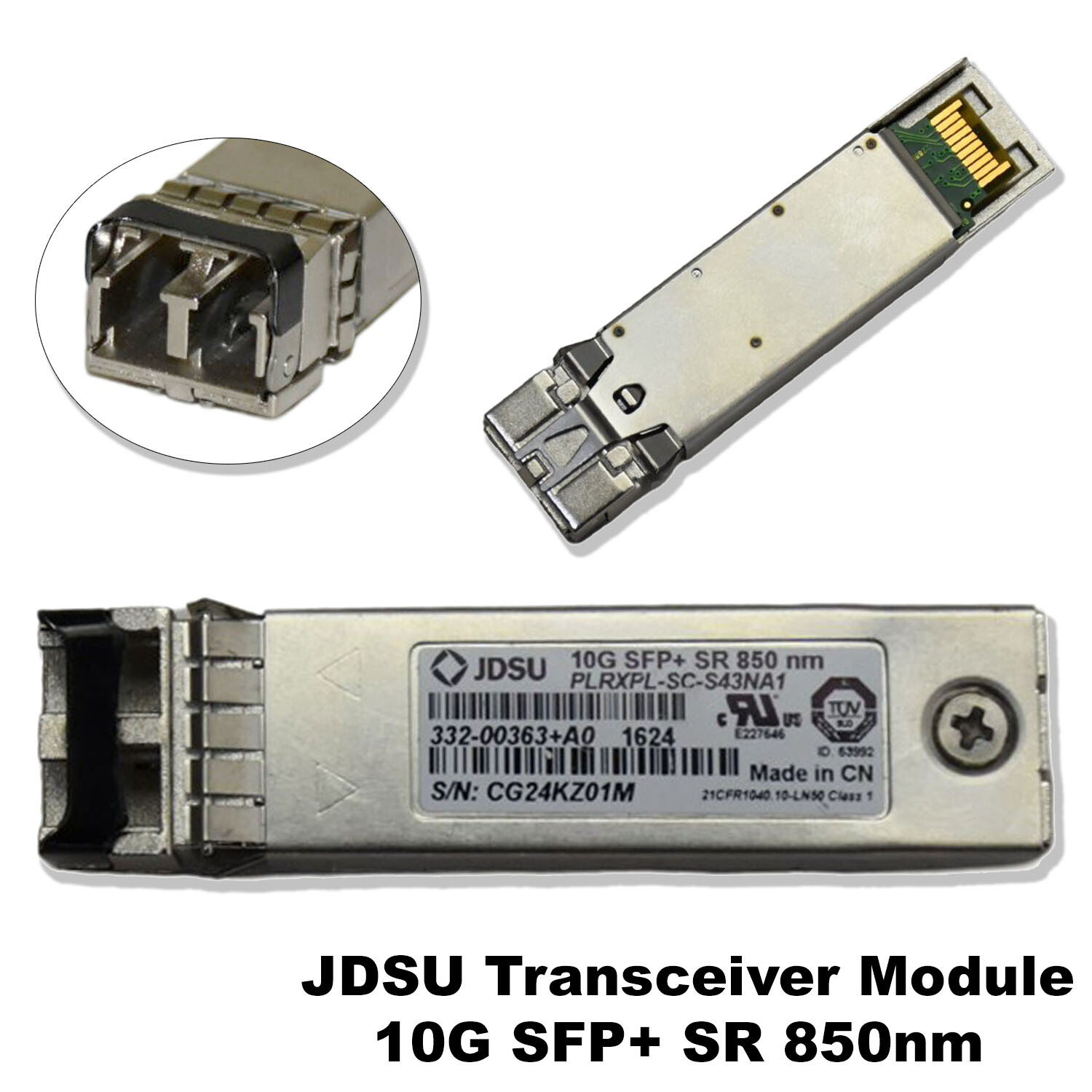 JDSU PLRXPL-SC-S43NA1 SFP+ 10Gb SR 850nm FC Transceiver 332-00363+A0