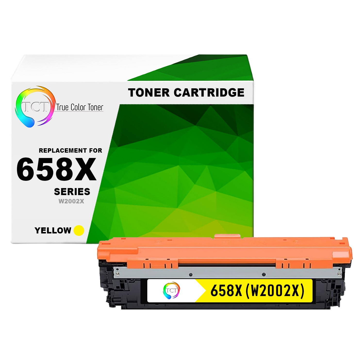 TCT Prem 658X W2002X Yellow HY for Compatible HP LaserJet M751s Toner Cartridge