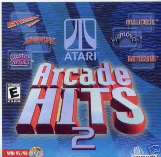 Atari Arcade Hits 2 PC CD Asteroids Warlords Battlezone Gravitar Millipede games