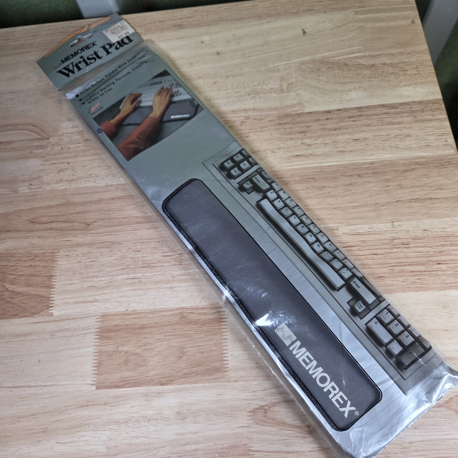 Memorex Wrist Pad Keyboard Wrist Rest Support Black 1993 NOS Sealed USA