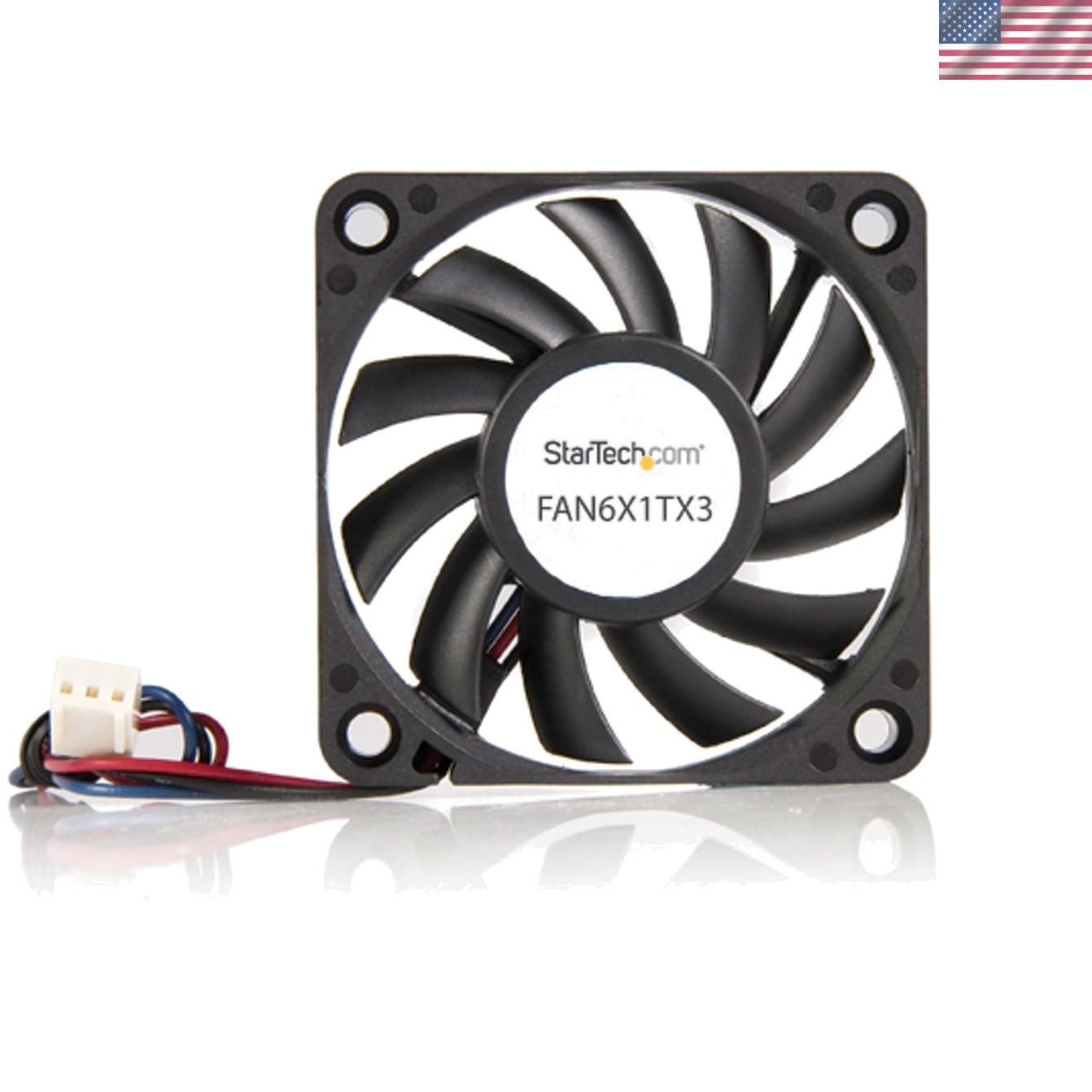 High Airflow 60mm Computer Case Fan, 3-Pin TX3 Connector, Compact & Efficient