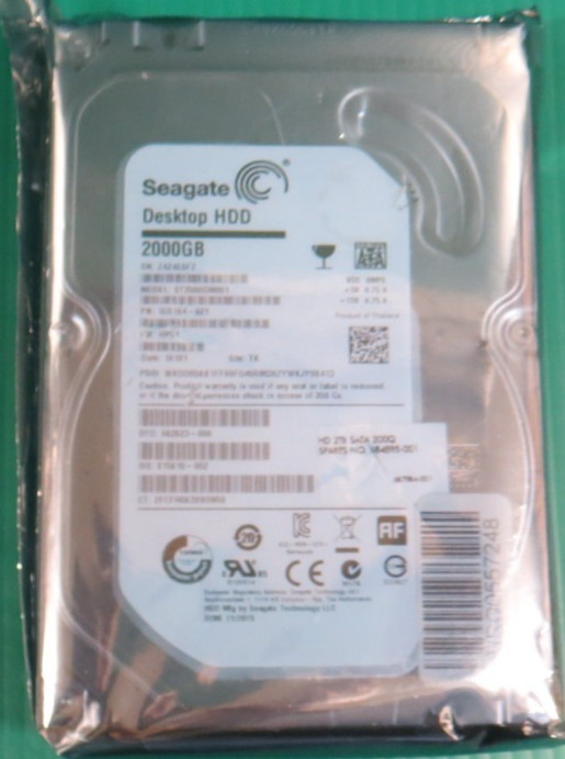 Seagate / HP 2TB / 64MB SATA / 7.2K / 3.5” HDD ST2000DM001 / 684595-001 / REFURB