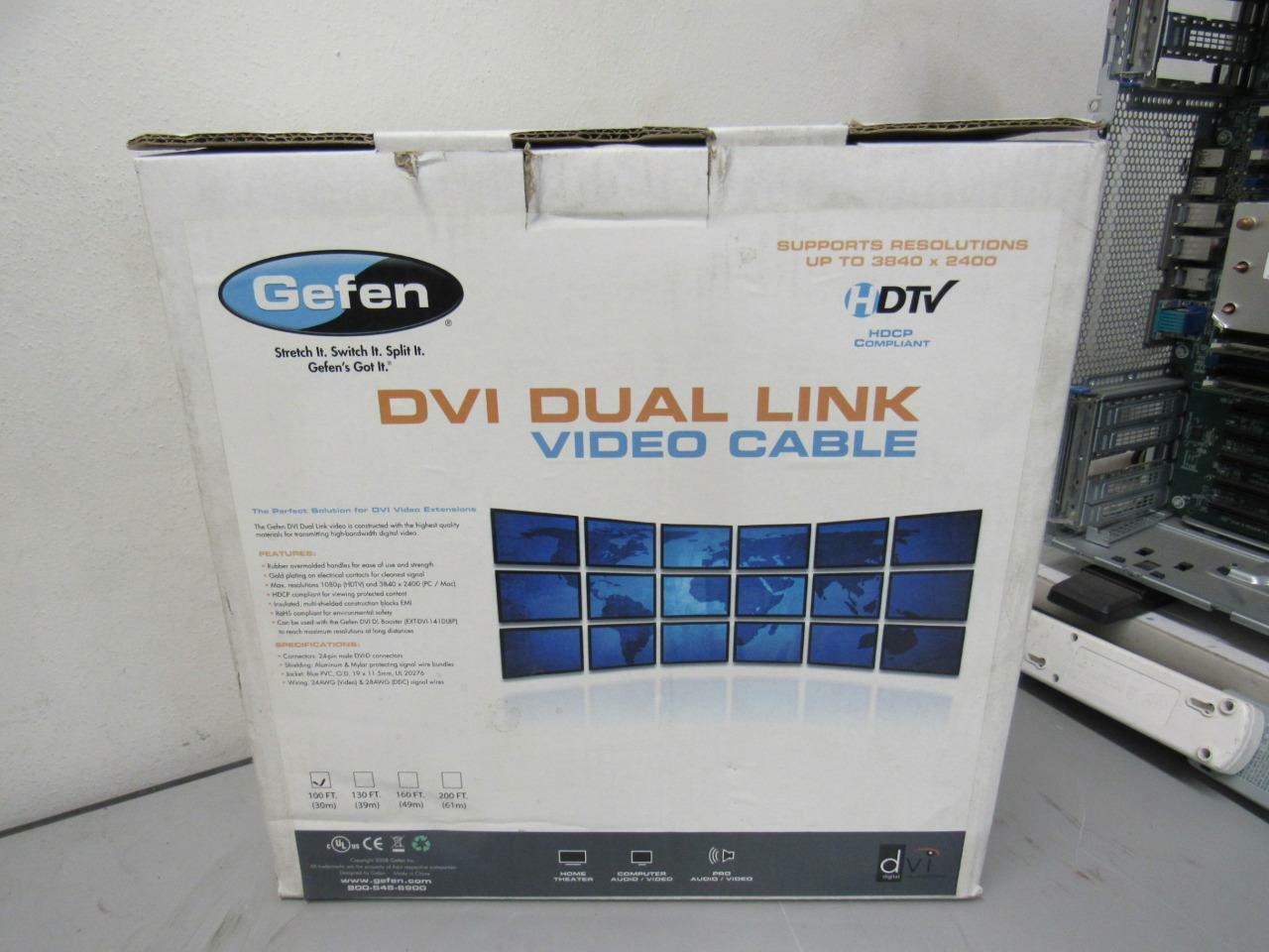 Gefen DVI-D Dual Link Cable (M-M, 100')