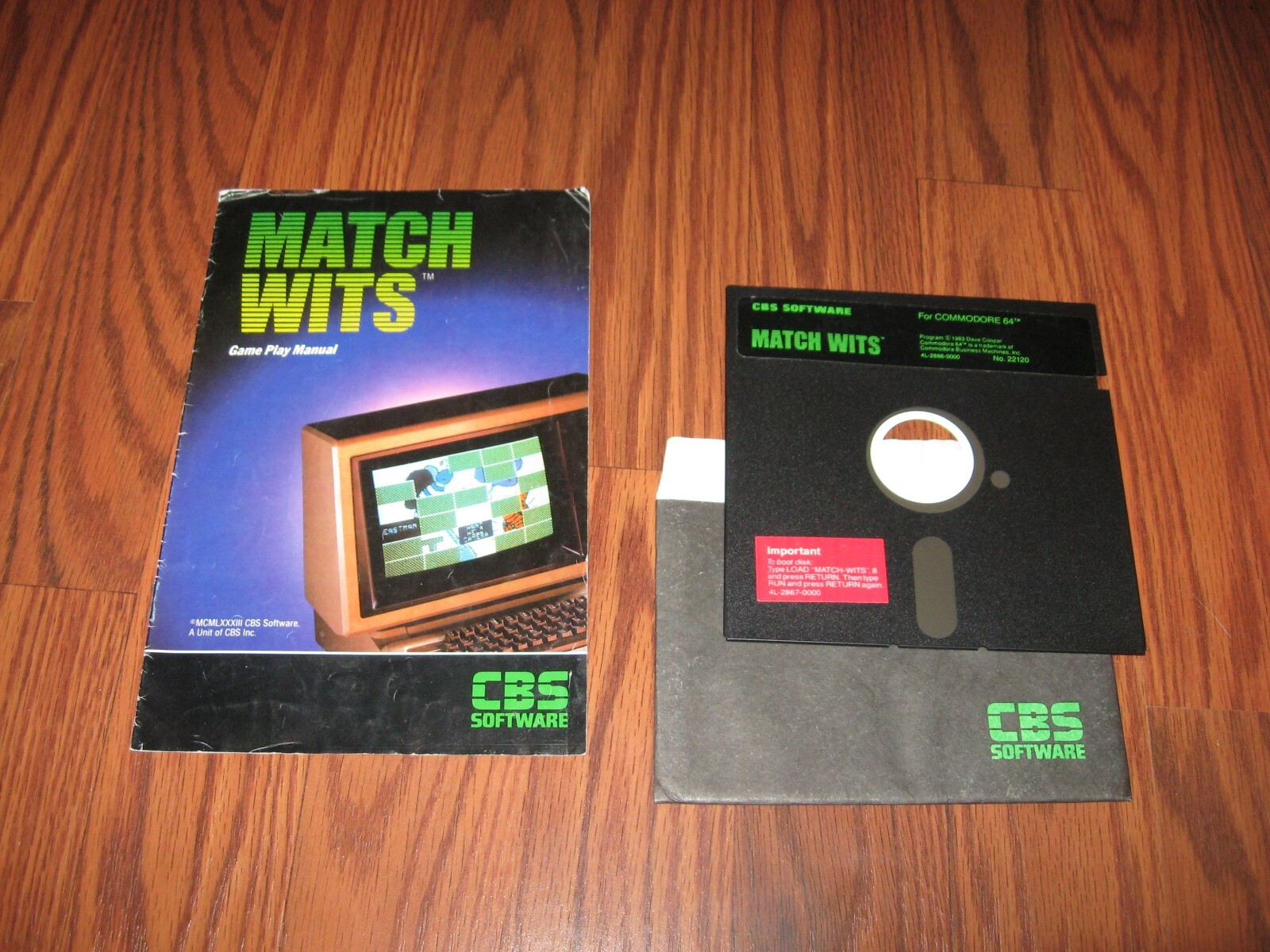 Match Wits Commodore 64 C64 Game with manual - Tested